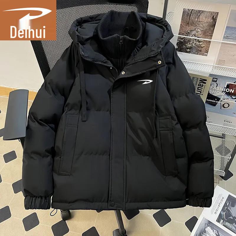 Delhui Men's Hooded Puffer Jacket