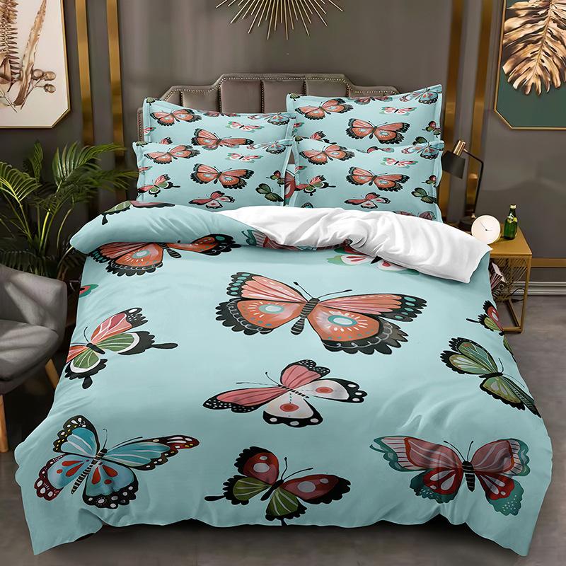 Fashion Technology Printing, 3D Digital Printing, Bedding, Duvet Covers, Pillowcases, Three-piece Sets
