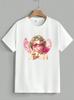 Cute Cupid Cherub Angel Heart Glasses Bubble Gum T‑Shirt