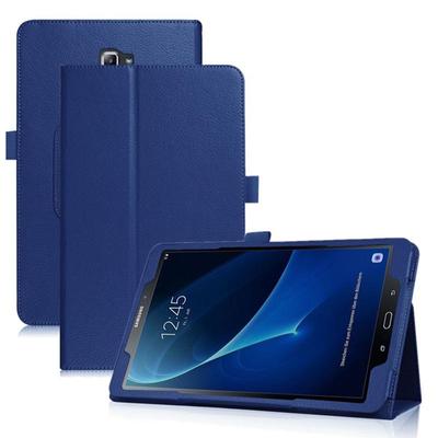 Pouzdro na tablet pro Samsung Galaxy Tab A 10,1" 2016 T585 T580 SM-T588 T580N PU kožené tenké skládací pouzdro Litchi Style Funda 10"