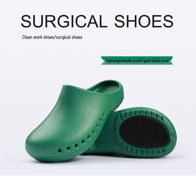 Anti-Slip EVA Rubber Sole Laboratory Slippers for Doctors