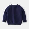 Boys' Round Neck Sweater Autumn and Winter Children's Clothing Children's Long Sleeve Sweater Baby Boys' Dinosaur Pullover Casual Knit