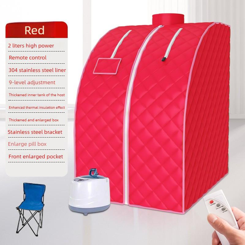Household Portable Steam Sauna Kit Portable Folding Sweat Steamer Whole Body Steam Cycle Sauna Bath Box
