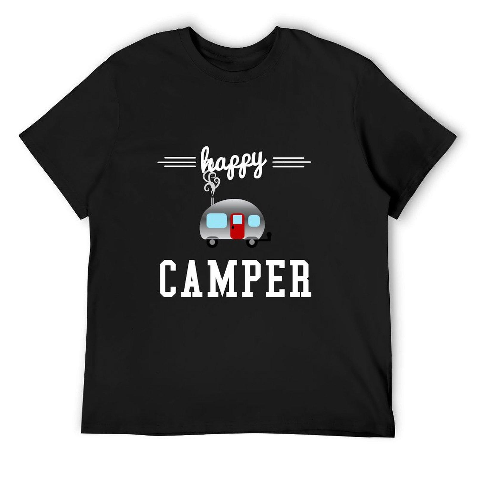 

Happy Camper T-Shirt blanks designer shirts vintage graphic tee heavyweight t shirts for men 4XL