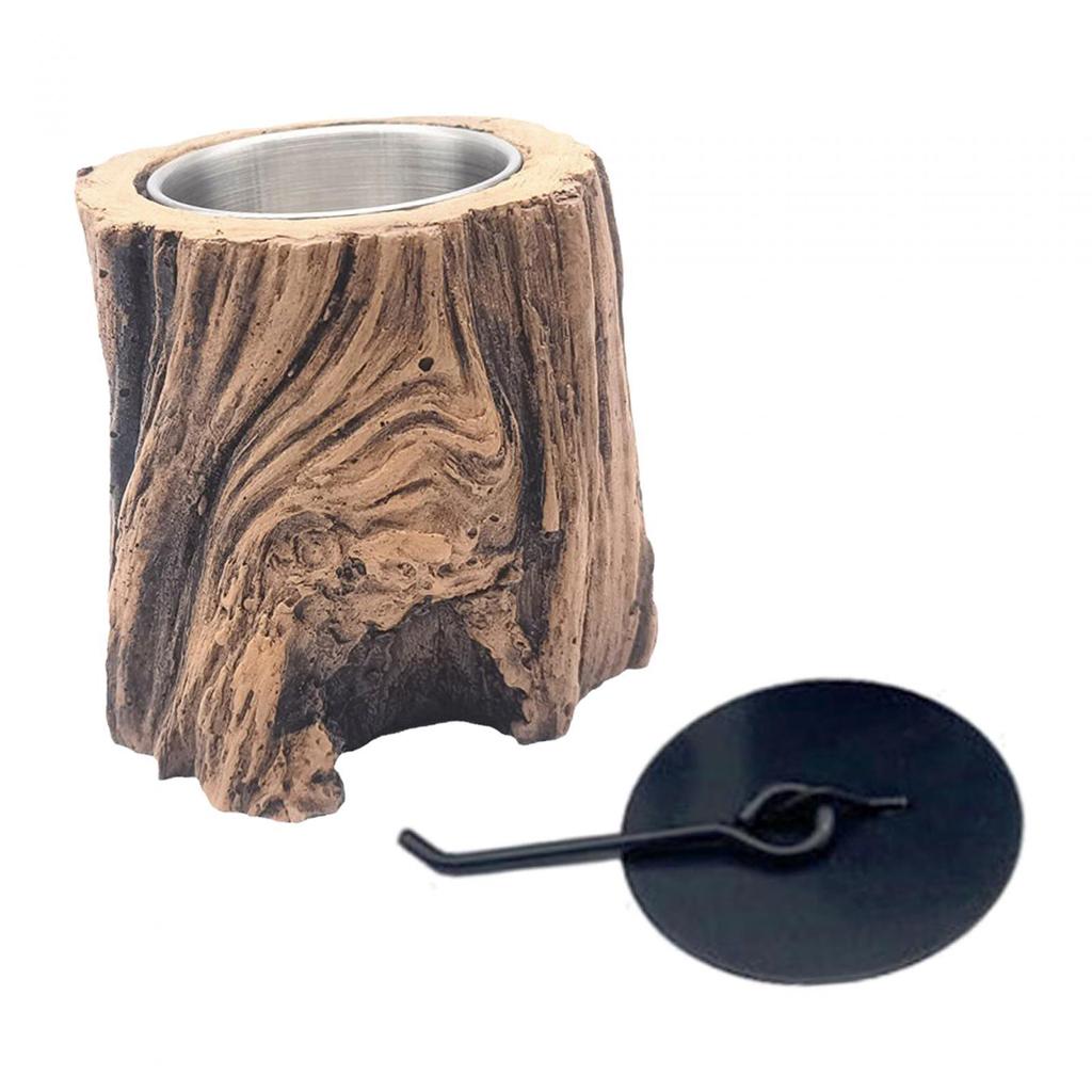 Tabletop Fire Pit Housewarming Gift Mini Fireplace for Patio Terrace Camping Brown