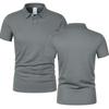 2025 Neues Sommer Herren Kurzarm Hemdkragen T-Shirts Neues Einfarbig Lässiges Poloshirt Trendig Atmungsaktiv Locker Basis Spleiß Oberteil