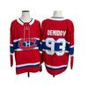 Camiseta Retro de Hockey sobre Hielo para Hombre Bordada Personalizada 93 Suzuki Demidov Caufield Uniforme Deportivo de Equipo Mezcla de Algodón
