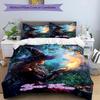3pcs Custom Name Witchcraft Forest Bedding Set Printed Bedding Set Duvet Cover Closure Includes 1 Duvet Cover & 2 Pillowcases Bedroom Decor