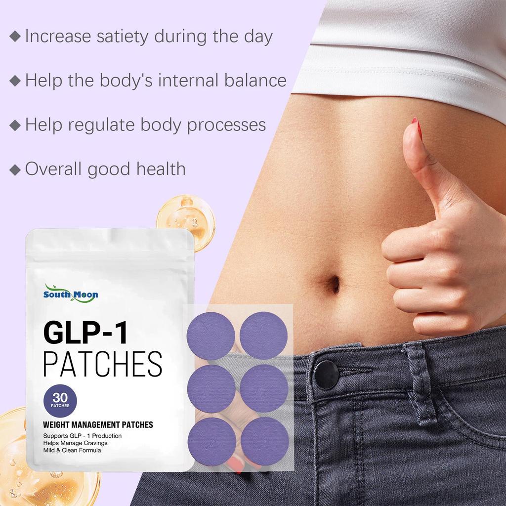 South Moon Pflegepflaster, Lavendel + Hexapeptid-8 Formel, Wissenschaftliches Gewichtsmanagement mit doppelter Wirkung + Tragbares unsichtbares Design