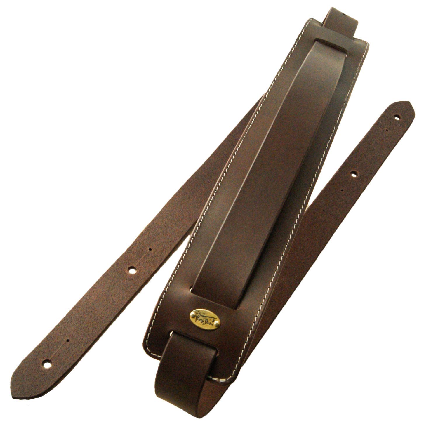 

Bottega Glicine Genuine Italian Leather Guitar Strap for Guitar (Dark Brown) 100-150cm Bass/Electric темно-коричневого кольору