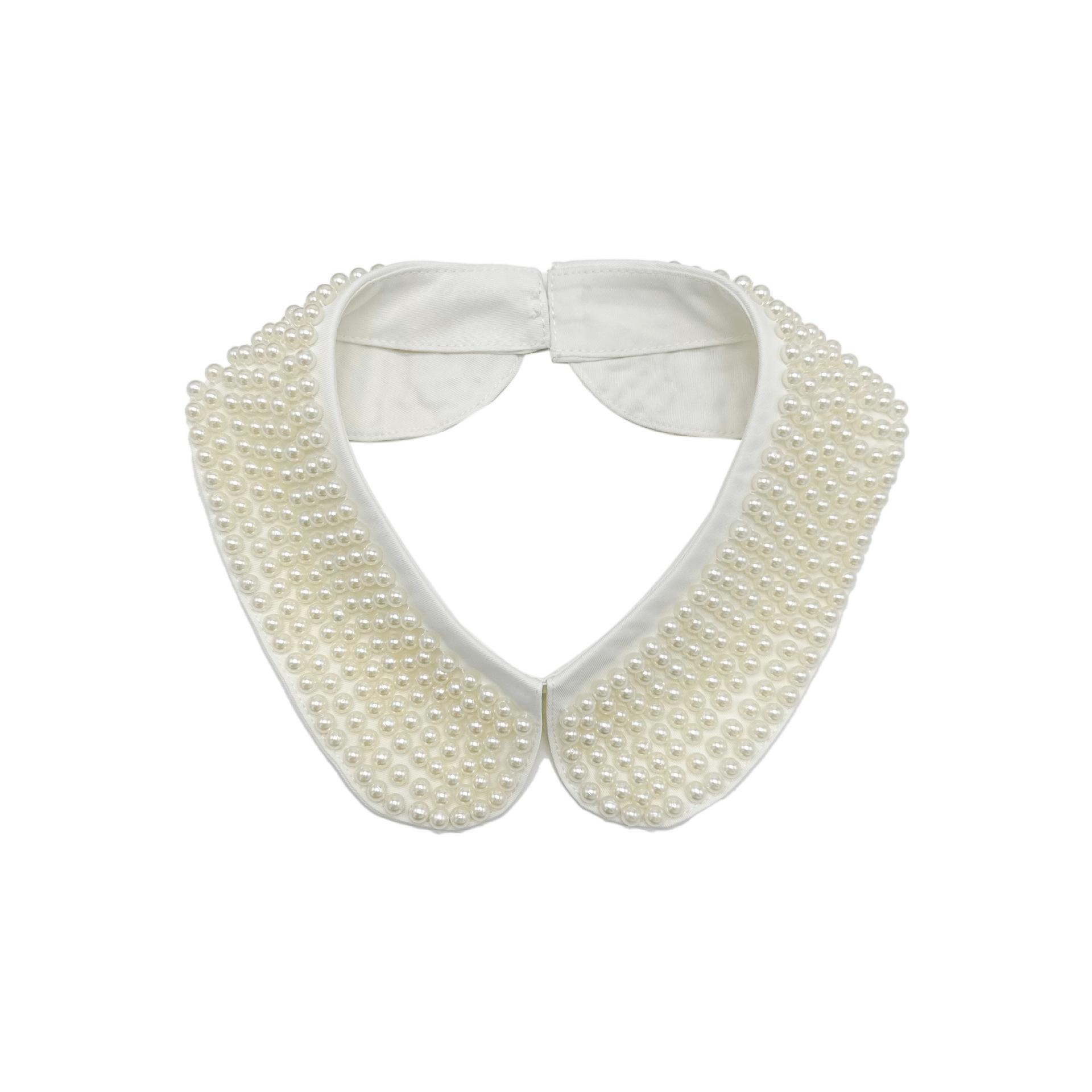 

Высококачественный жемчужный накладной воротник, универсальный, ретро, для рубашки, свитера, платья, декоративный воротник, изысканный кукольный воротник, аксессуары для одежды