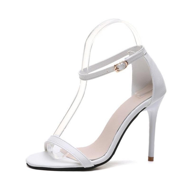 New High-heeled Women's Shoes and Sandals Simple and Versatile Thin-heeled One-strap High Heels