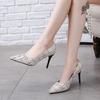 Fashion Women's Shoes 2024 Hot Sale Shallow Women's High Heels Fashion Color Matching Office and Career Sexy Pointed Toe Heels Women