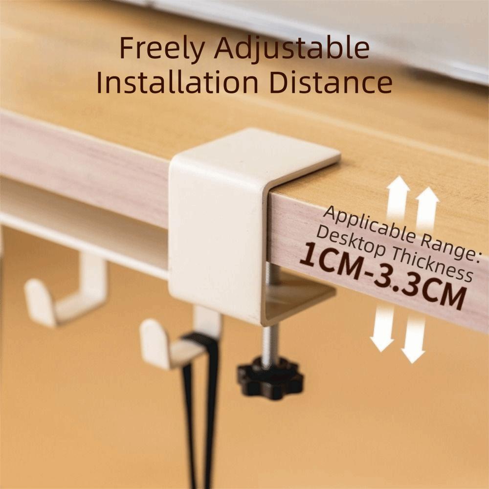 Carbon Steel Desk Side Hook Portable Table Hook Artifact Hanging Bag Hook  Table