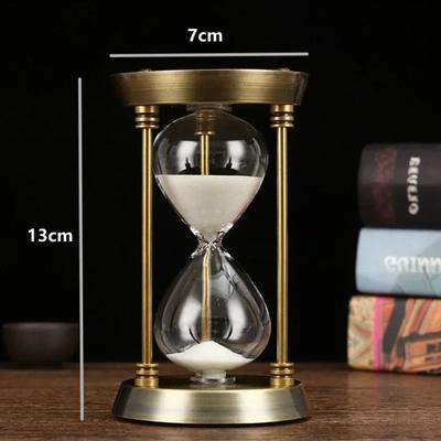 1-15 Minuten Vintage Sanduhr Metall Timer Nordischer Sanduhr Stil Sanduhr Zimmer Wohnen Ornamente Schreibtisch Büro Dekor Handwerk