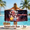 Custom Text Beach Towel, Soft Absorbent Swimming Multi-use TowelStranger Things