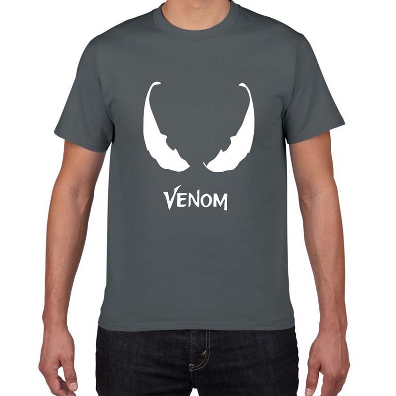 Stylish Comic Venom Spider-man Men Short Sleeve Crew Neck T-shirt For Casual Wear