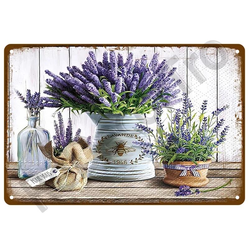 Retro Sign Home For Garden Outdoor Gardening Flowers Vintage Metal Sign Funny Plants Wall Decor Home Sweet Tin Sign Farm Birds