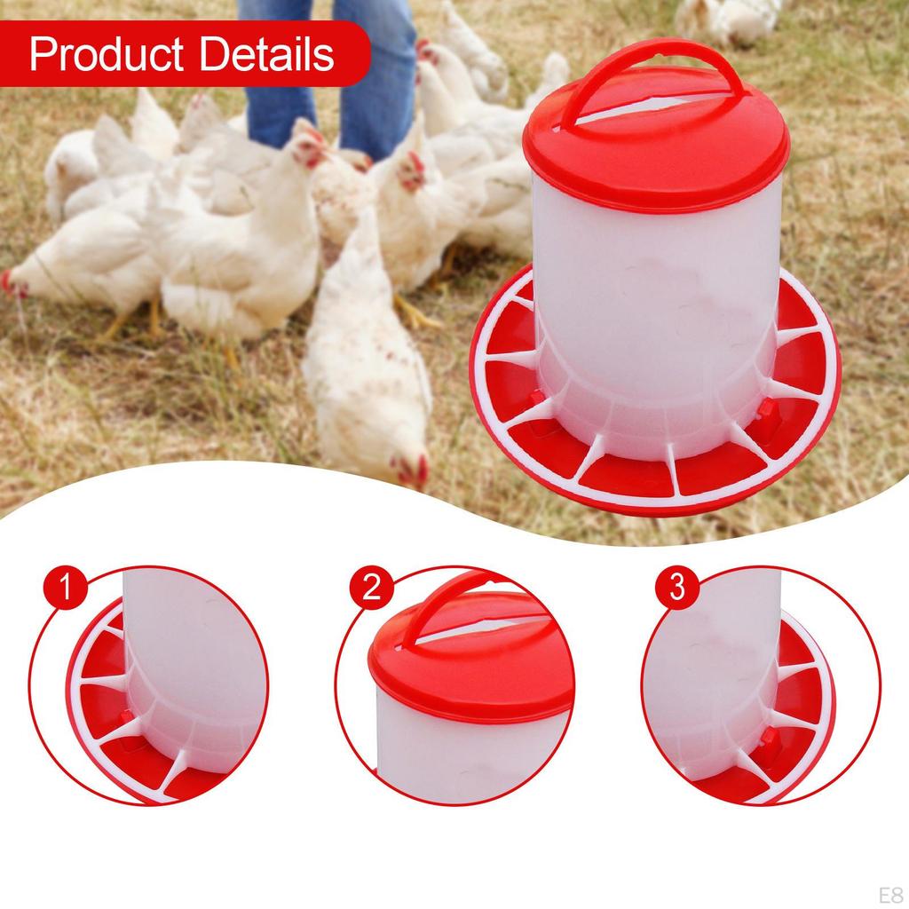 Bird Feeder, Practical And Easy To Clean Poultry Feeding Bucket, Food Dispenser for Small