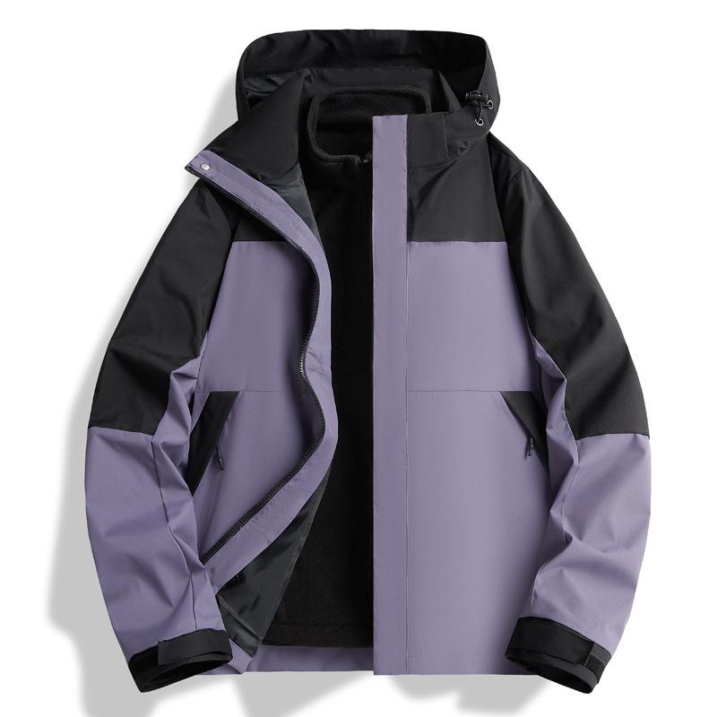 

Популярная уличная куртка Мужская зимняя куртка 3-в-1 со съемной подкладкой 3XL