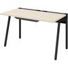 Office Desk Kokujoline Flat Desk Work Desk Black x Natural Width 120 x Depth 70 cm [3 Packs] DLE-...