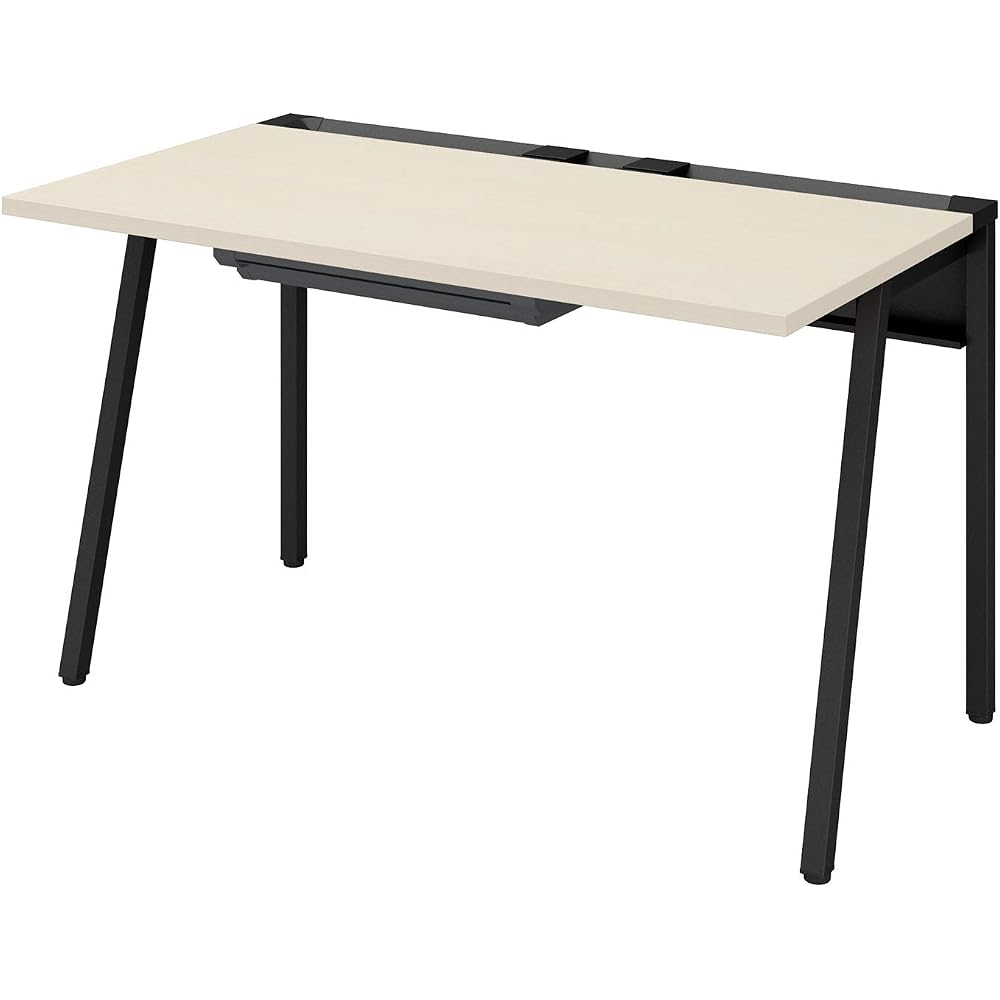 Office Desk Kokujoline Flat Desk Work Desk Black x Natural Width 120 x Depth 70 cm [3 Packs] DLE-...
