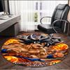 DRAGON BALL Print Round Rug, Washable Floor Carpet, For Entryway Dorm Laundry Room Office Study, Home Decor Birthday Christmas Gift