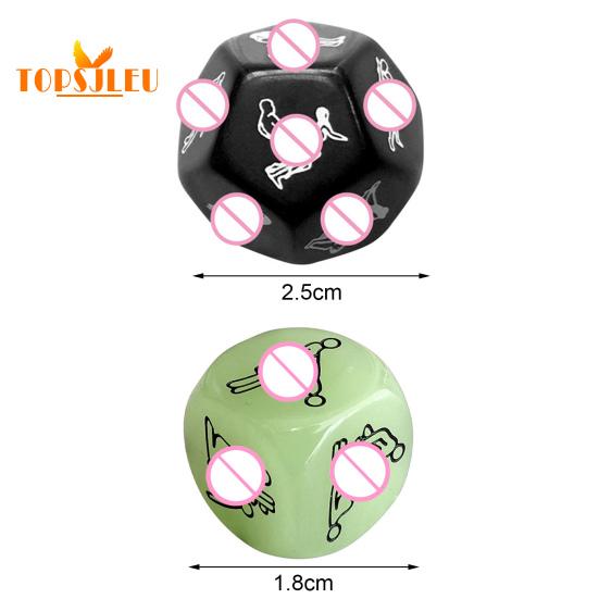 Sexy Reusable Dice Set - 1/2/4/5Pcs, Safe, Exciting, Luminous Design, Tricky Night Club Toy for Endless Fun
