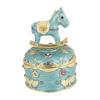 Vintage Style Tiny Horse Ornamental Container With Hand Painted Details Suits Bedroom Decors Jewelry Organizers