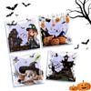 100Pcs Halloween Treat Bags, Clear OPP Self-Adhesive Candy Bags, Cookie Bags for Trick or Treat, Halloween Goodie Bags