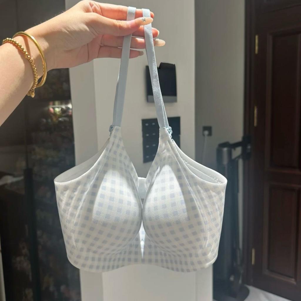 Original Yarn Cooling Seamless Women's Bra Push-Up Thin Style for Summer Soft Support Lifting Wire-Free Underwear