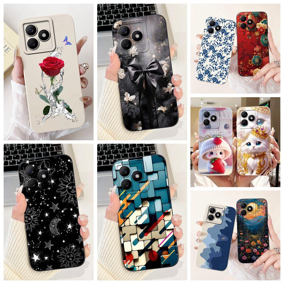 For Realme C61 Case RealmeC63 RMX3939 Luxury Candy Painted Cover Soft Silicone Case For Realme C63 C 61 Narzo N63 RealmeC61 Bags