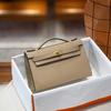 Palmenmuster Kelly Bag neue Ledertasche Damenmode Schulter Crossbody tragbar kleine quadratische Tasche