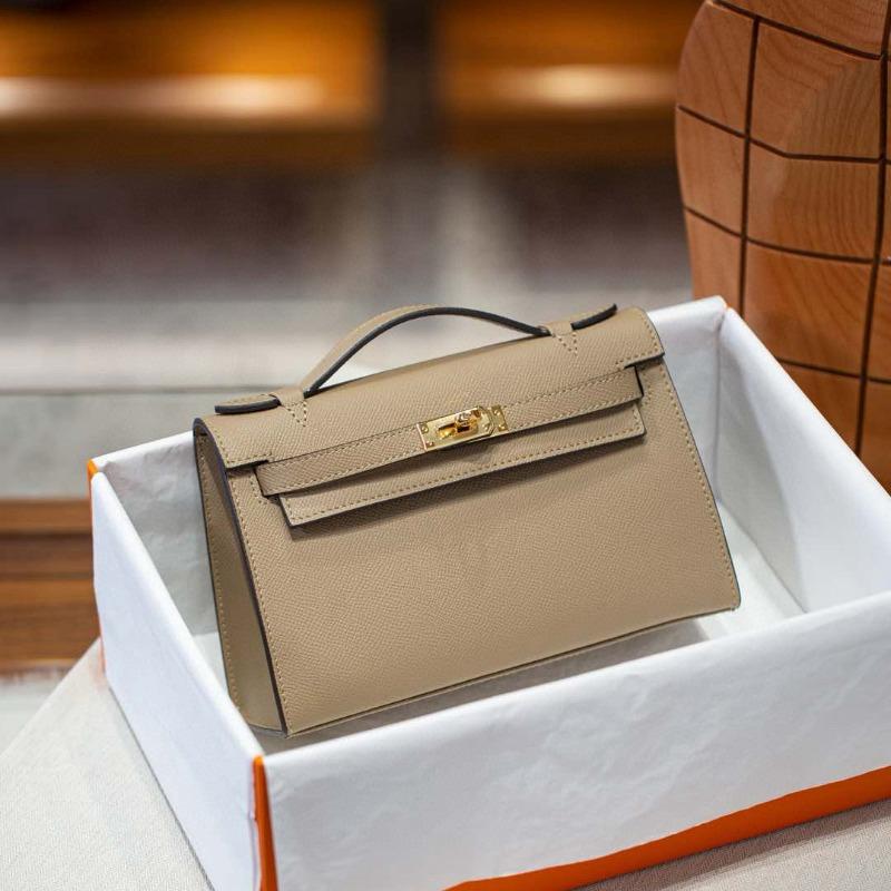 Palmenmuster Kelly Bag neue Ledertasche Damenmode Schulter Crossbody tragbar kleine quadratische Tasche