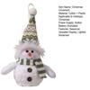 Yousheng Schneemann Weihnachtsschmuck Beleuchtete Plüsch-Schneemann-Puppe Batteriebetrieben Nachtlicht Schneemann-Figur für Weihnachtsgeschenke Tischdekoration