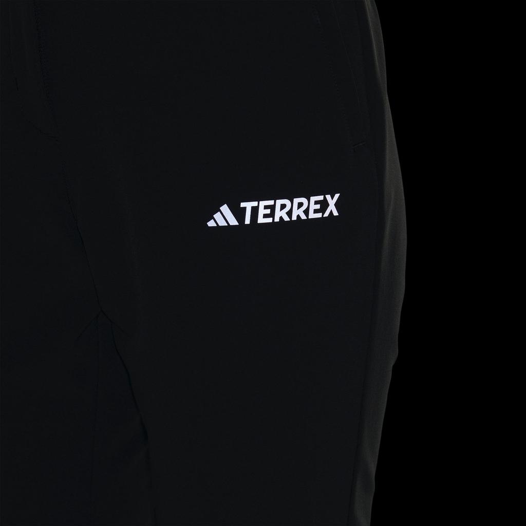 Adidas Shell Pants Solid Color Logo Outdoor Soft Shell Sports Long Pants Women Pants Black IS8916