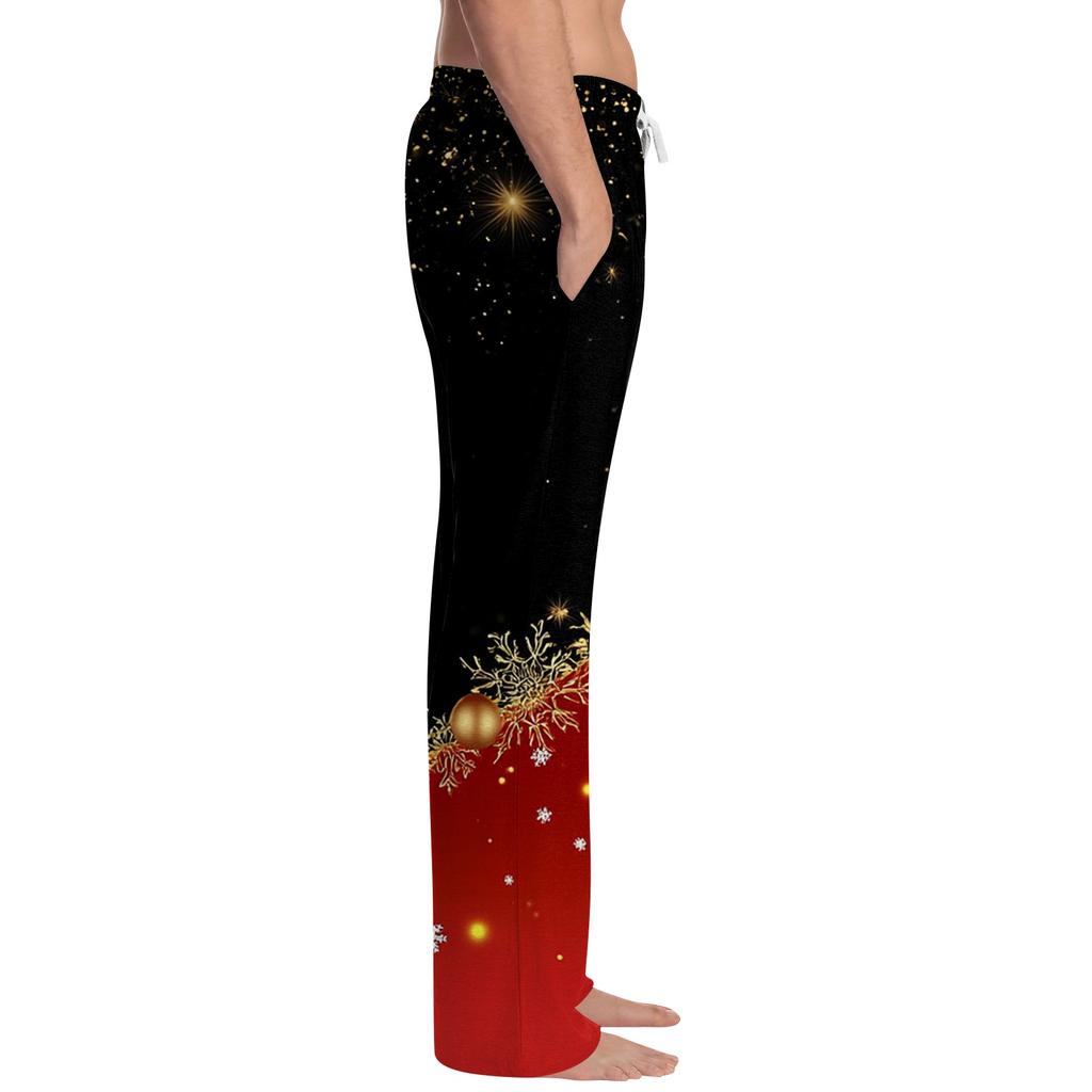 Men's Christmas Print Pajama Pants for Casual Sleepwear