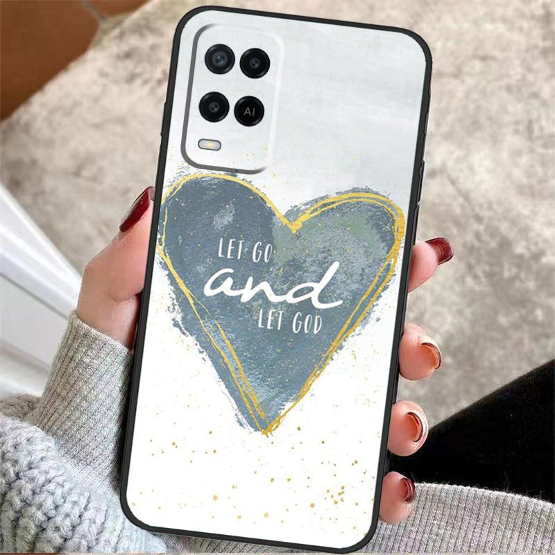 Christian Scripture Case For Oppo A60 A80 A40 A5 Pro A15 A16 A17 A57 A77 A94 A74 A54 A76 A96 A18 A38 A58 A78 A98