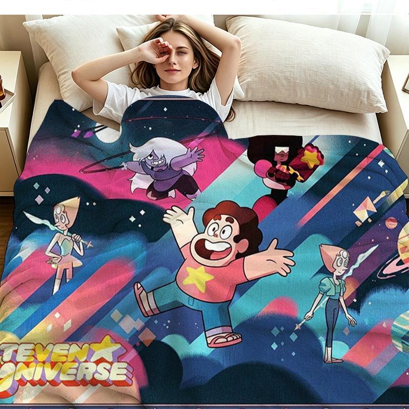 Coperta di Flanella con Stampa di Steven Universo Alta Qualità Calda Confortevole Coperta per Tutte le Stagioni Perfetta per Regali Arredamento per la Casa