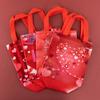 StoBag, Für Liebhaber Valentinstag Feier Geschenk Tragetaschen, Herzmuster, Verpacken Leckereien Geschenke, Wiederverwendbar Vliesstoff, 12/30