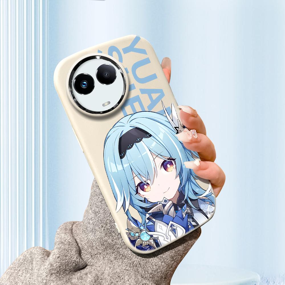 Solid färg Silver Edge Lins Fetthölje Mjukt TPU flytande silikonskydd Stötsäkert telefonfodral för OPPO Reno Realme OnePlus