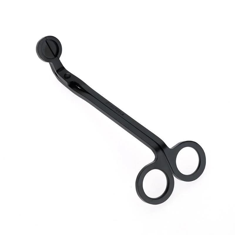 

18 см ножницы для обрезки фитиля свечи из нержавеющей стали, резак для обрезки фитиля, круглая головка, ножницы для обрезки сердечника свечи, инструменты ручной работы чёрный