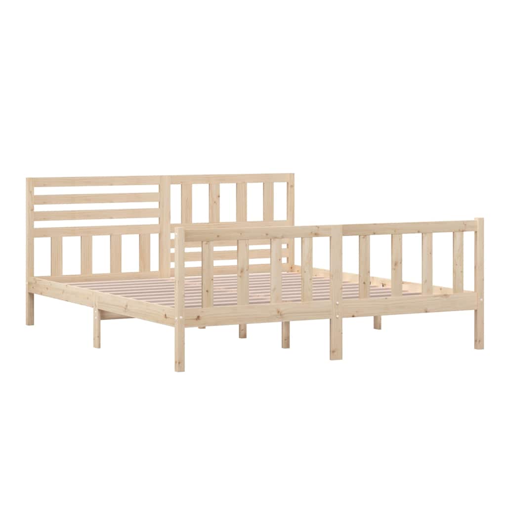 vidaXL Massivholzbett 180x200 cm