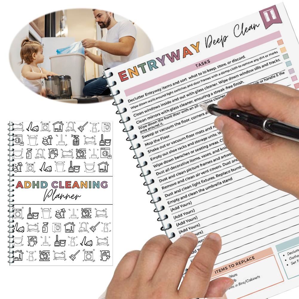 Annual Cleaning Checklist Wear Resist Editable Family Chore Chart Yearly Cleaning Planner for Family Chores Sheet Cleaning Tool