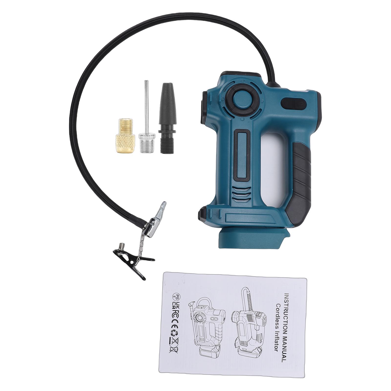 Tire Inflator Air Compressor Portable Air Pump Eletric Car Bike Motorcycles Inflator with Digital Display Auto Stop синий