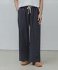 ALVINCLO Linen-Like Semi-Wide Elastic Waist Pants Dlx2915 (3 Colors)