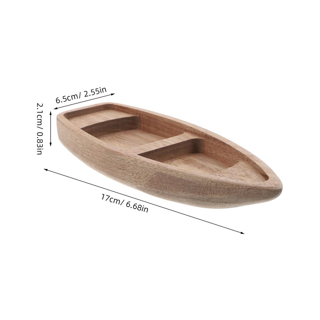 Wooden Small Classic Natural Boat Nautical Party Decorations Unfinished Canoe DIY Craft Wooden Sailboat Decor Sailboat