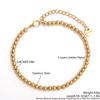 Classic Adjustable Gold, Silver, and Black Stainless Steel Beaded Bracelet (10/8/6/4MM)