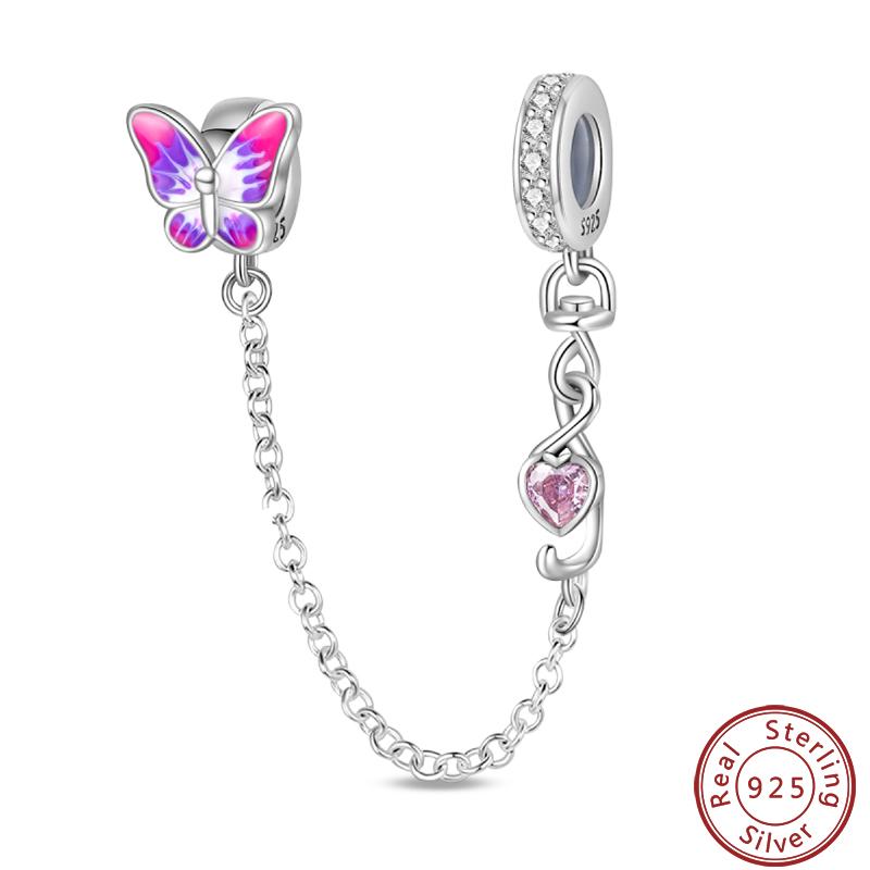 Vendi Charms a Catena con Animali, Piante, Viaggio, Design di Moda, Perline in Argento 925, 3mm, Fai da Te, Creazione di Gioielli Fini
