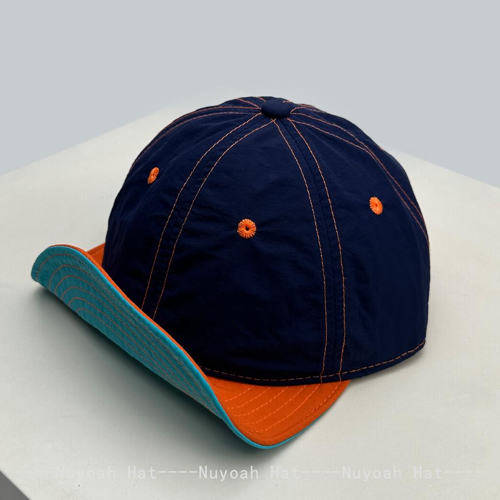 Schnelltrocknende Farbblock-Buchstaben Baseballkappen Sonnenschutz Outdoor Neue Herren Damen Vielseitig Faltbar Flache Schirmmützen Mode Schirmmützen ins